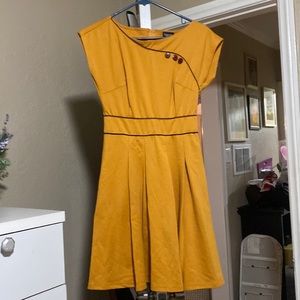 Retrolicious Mustard Dress